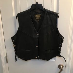 Ladies leather vest.